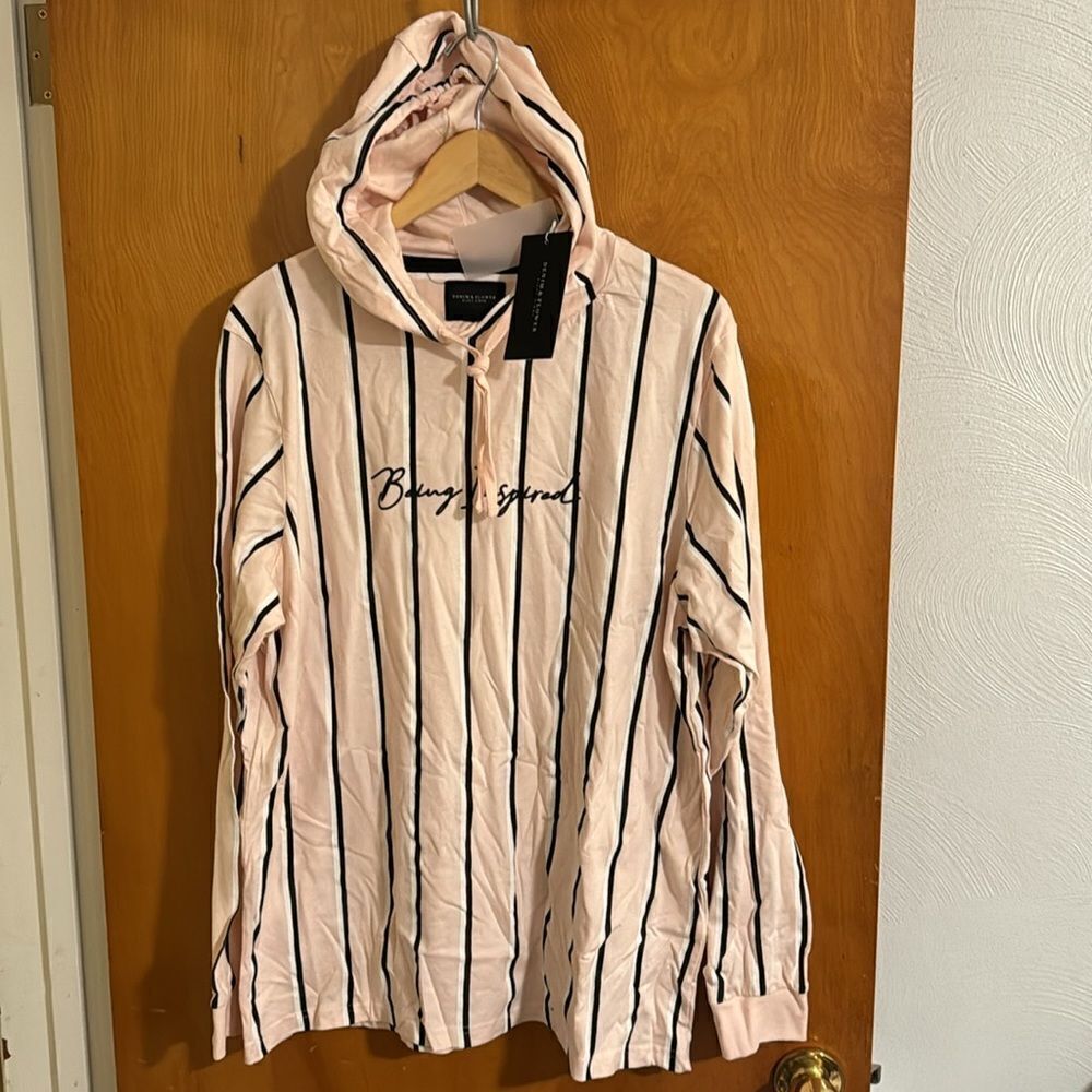 Pink Hoodie Mens XL Ricky Singh Being Inspired